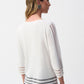 Mesh Stripe Detail Top