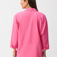 Casual Collarless Long-sleeve Shirt