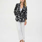 Casual Notched Lapel Graphic Blazer