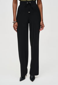 Minimalist High-rise Drawstring Trousers