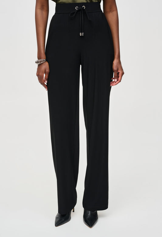 Minimalist High-rise Drawstring Trousers