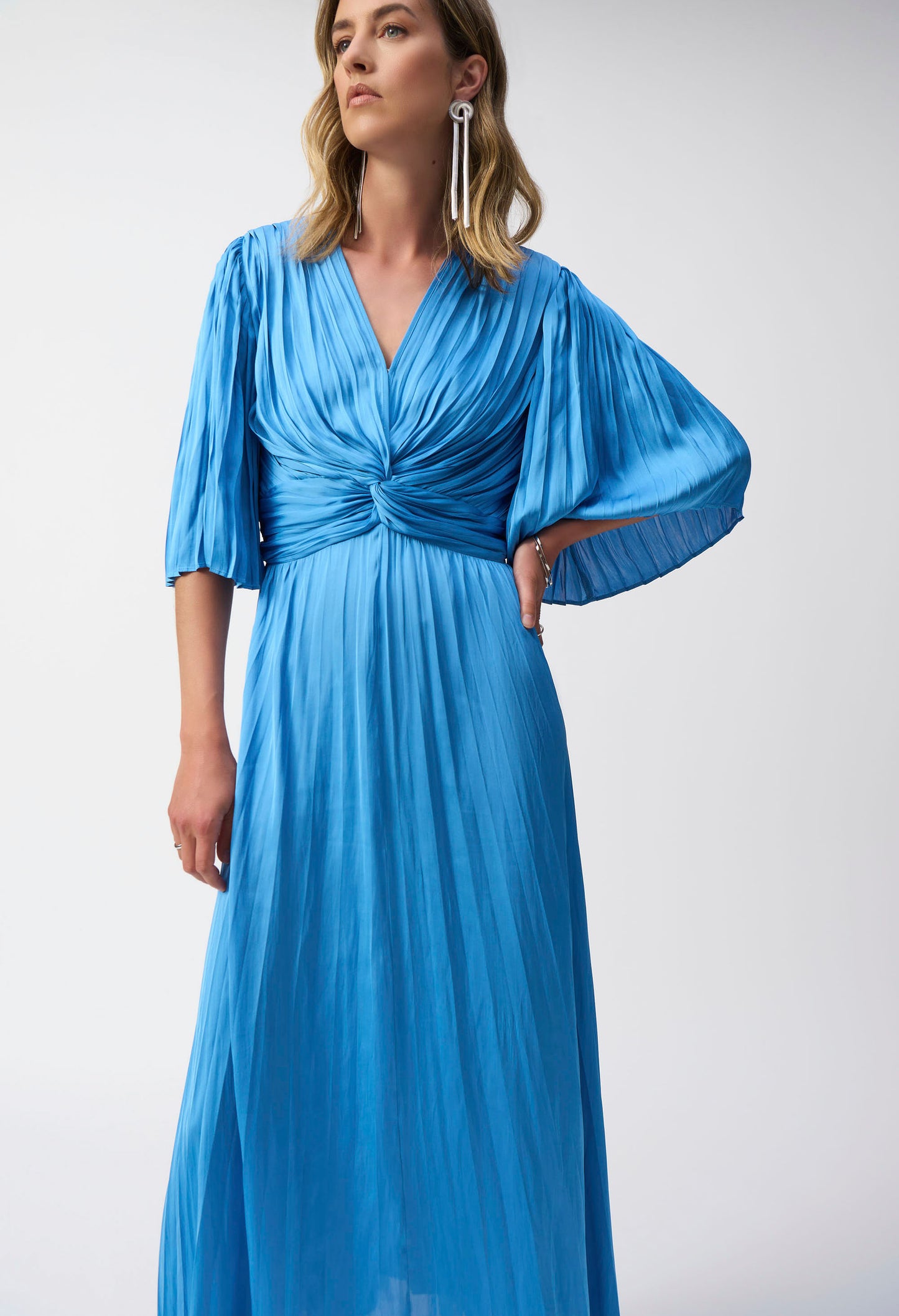 Maxi A-line V-neck Dress