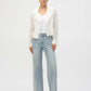 Wide-leg Mid-rise Embellished Jeans