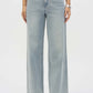 Wide-leg Mid-rise Embellished Jeans