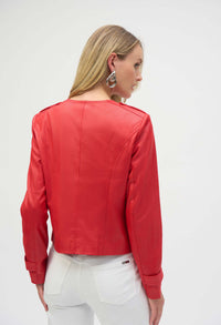 Faux Suede Boxy Jacket