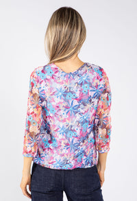 Floral Printed Lace Top