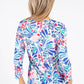 Tie Neckline Floral Mix Top