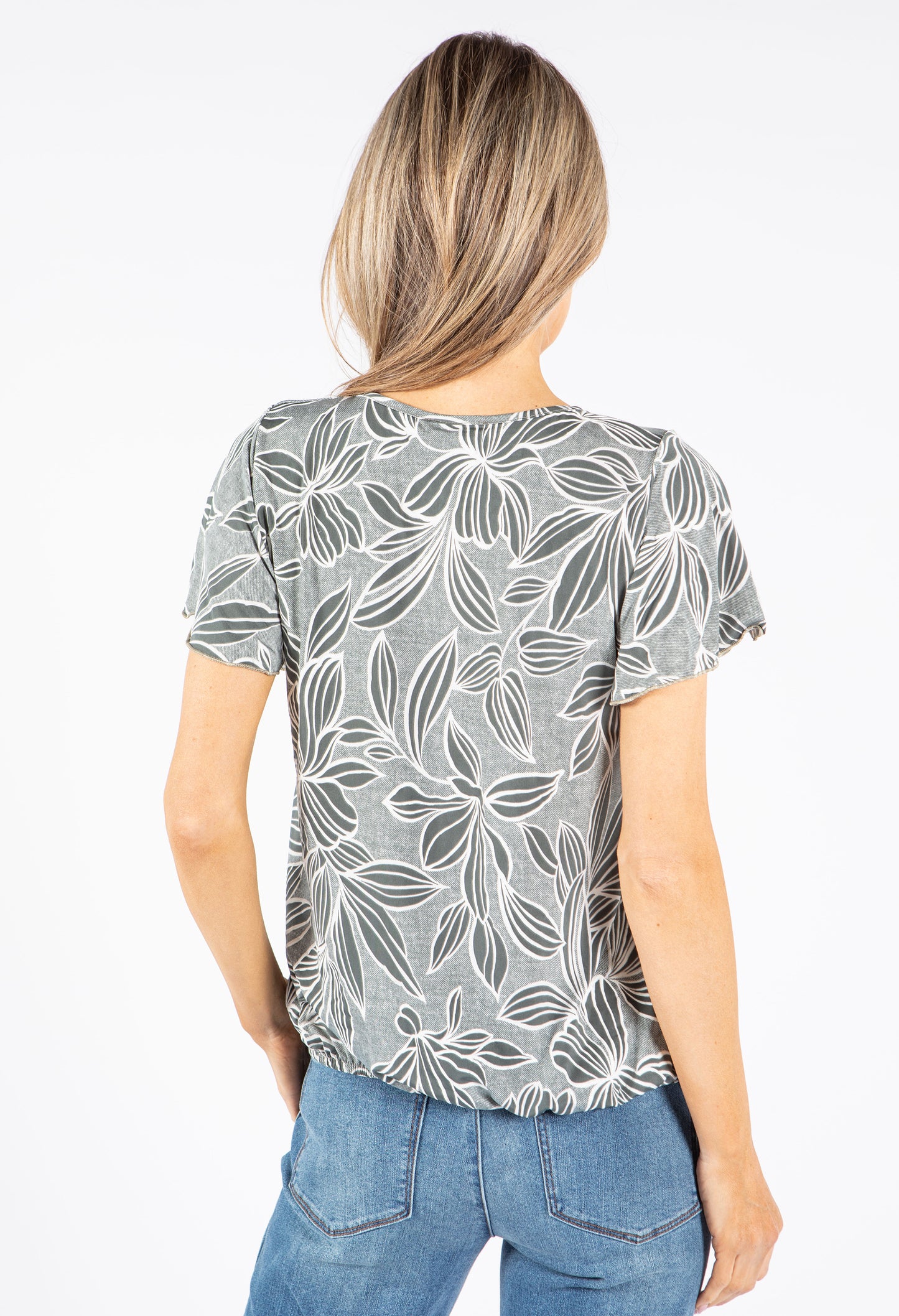 Floral Tropic Print Top