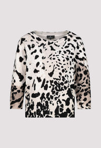 Leopard Print Knit Jumper