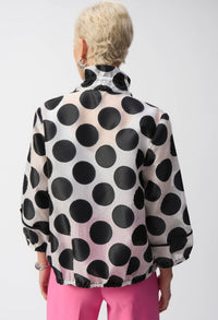 Polka-dot Relaxed Fit Jacket