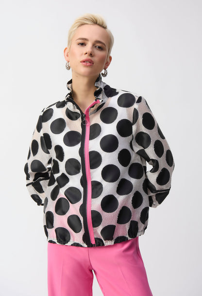 Polka-dot Relaxed Fit Jacket