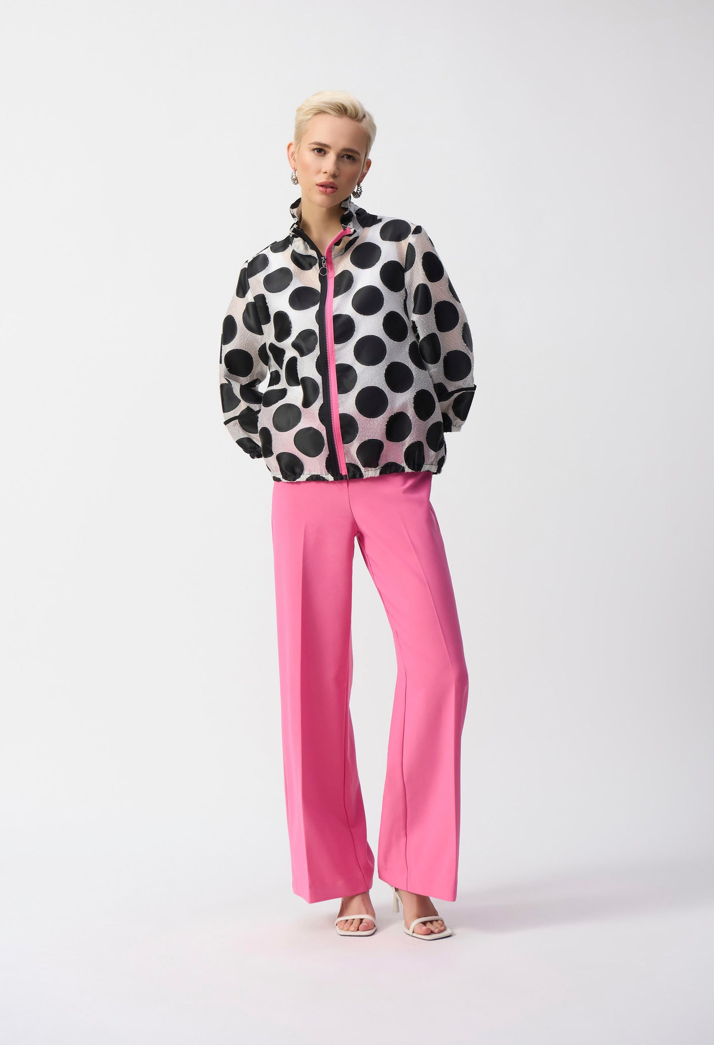 Polka-dot Relaxed Fit Jacket