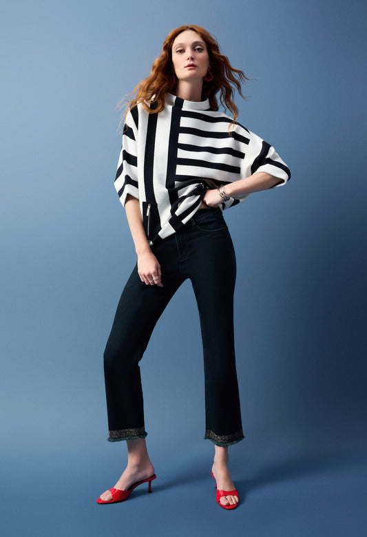 Relaxed Fit Striped Top