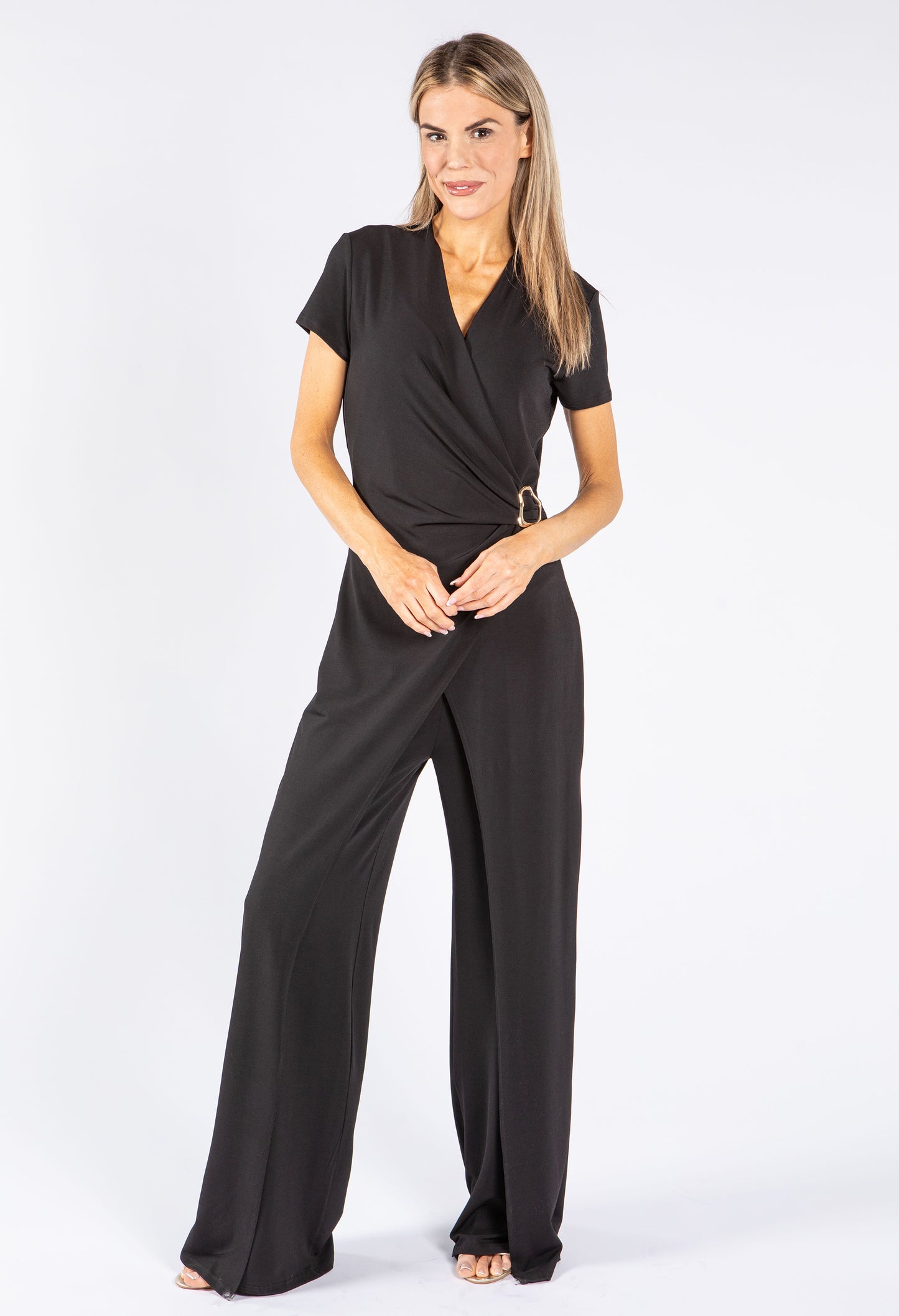 Gold Buckle Detail Jumpsuit