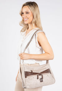 Multi Pocket Shoulder Cross Body Bag