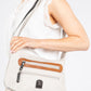 Double Zip Double Front Pocket Cross Body Bag