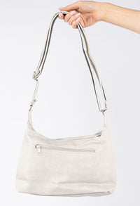 Double Zip Double Front Pocket Cross Body Bag