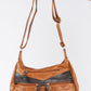 Double Zip Multi Pocket Cross Body Bag