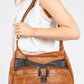 Double Zip Multi Pocket Cross Body Bag