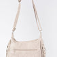 Contrast Double Zip Cross Body Bag