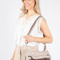 Contrast Double Zip Cross Body Bag