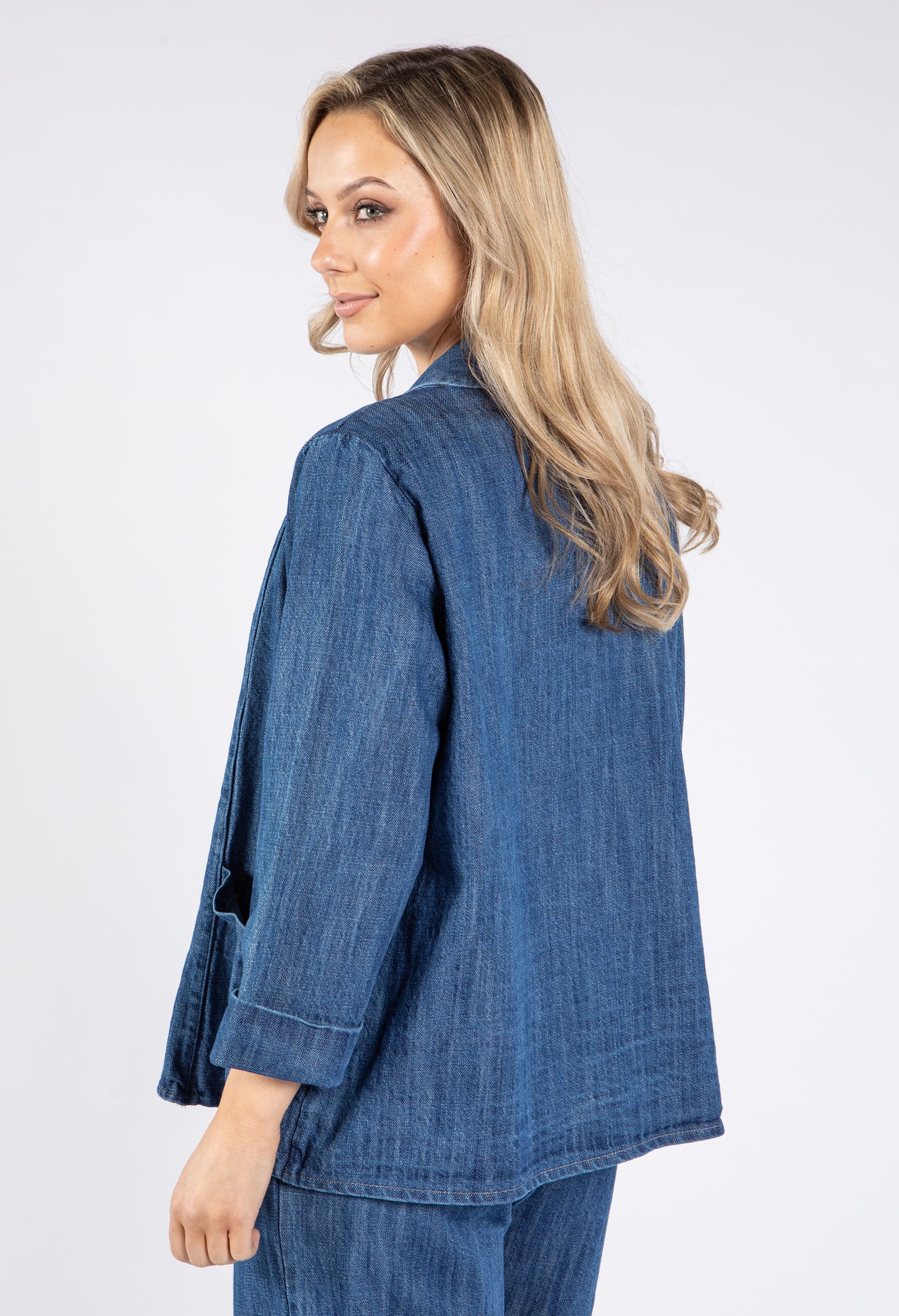 Denim blazer