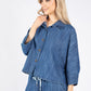 Denim Cropped Shirt