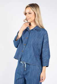 Denim Cropped Shirt