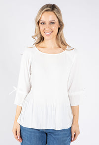 Plisse Pleated Blouse