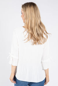 Plisse Pleated Blouse