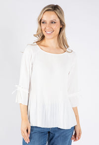 Plisse Pleated Blouse