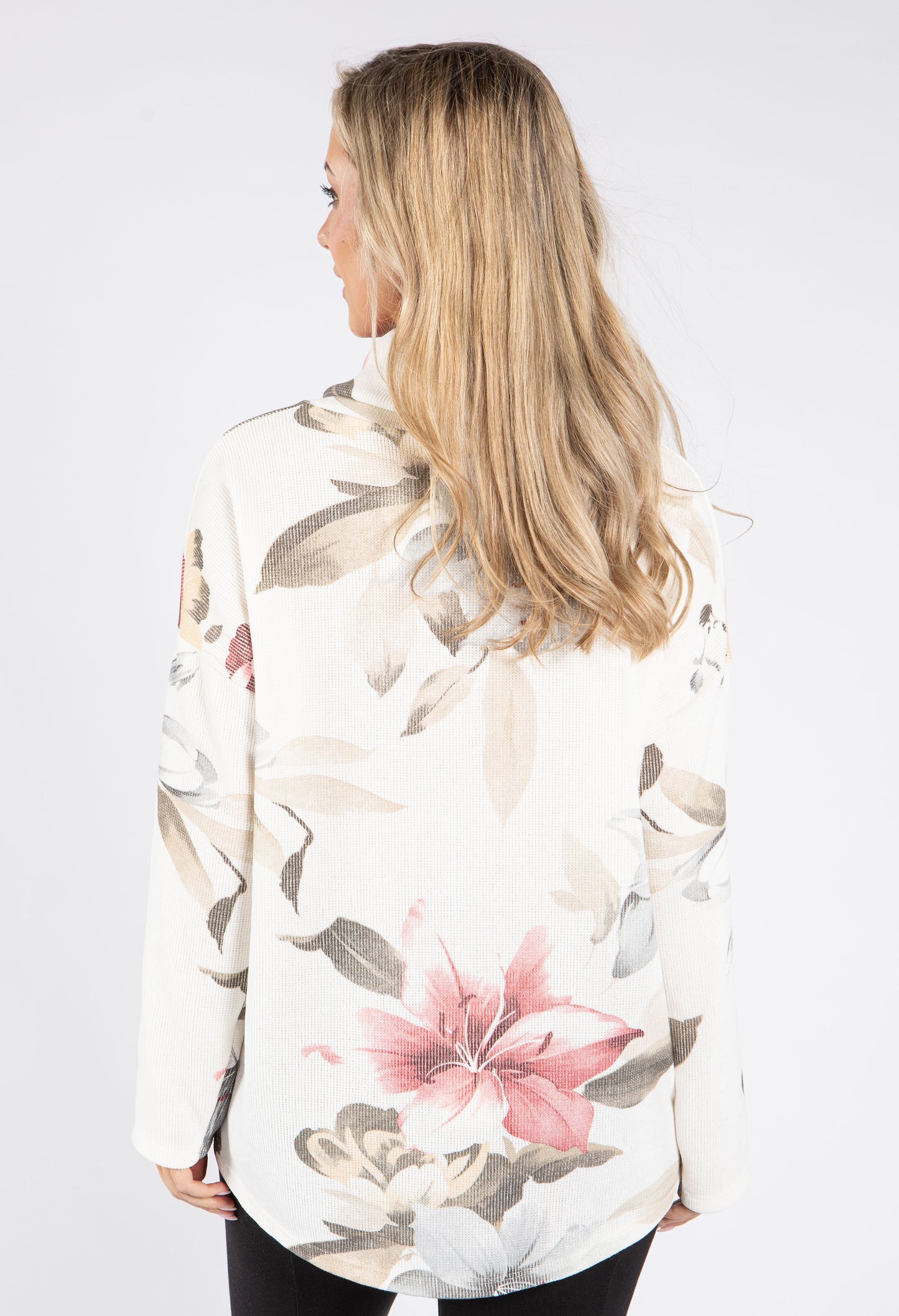 Floral Soft Cord Pullover