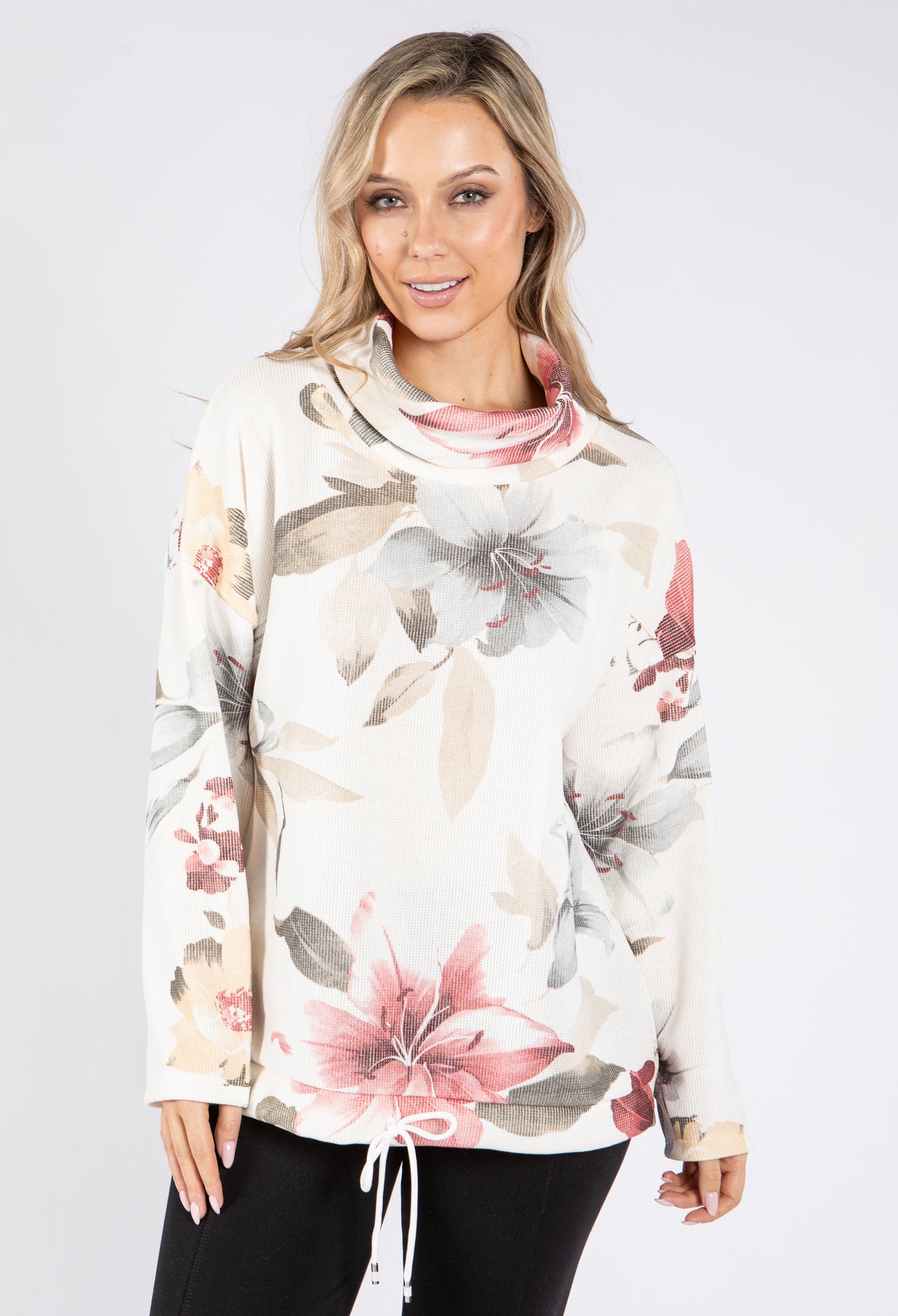 Floral Soft Cord Pullover