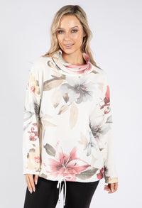 Floral Soft Cord Pullover