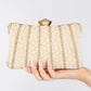 Pearl and Diamante Clutch Bag with Diamante Fascinator