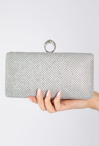 Luxury Squared Pearl Clutch Bag