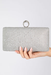 Luxury Squared Pearl Clutch Bag