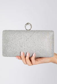 Luxury Squared Pearl Clutch Bag