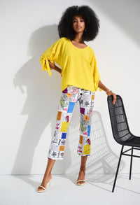 Printed Flare Trousers