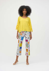 Printed Flare Trousers