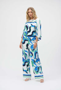 High-waisted Abstract Trousers