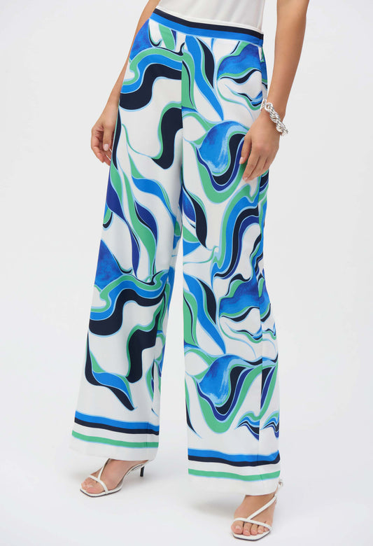 High-waisted Abstract Trousers