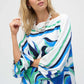 Puff Sleeve Pullover, Abstract Print