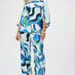 Puff Sleeve Pullover, Abstract Print