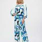 Puff Sleeve Pullover, Abstract Print