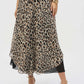 Chiffon Animal Print Reversible Culotte Pant