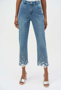 High-waisted Cropped Jeans