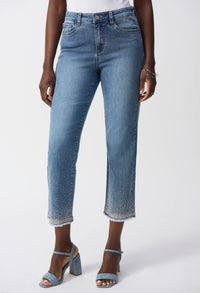 High-waisted Ankle-length Jeans