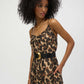 Chiffon Animal Print Wide Leg Jumpsuit