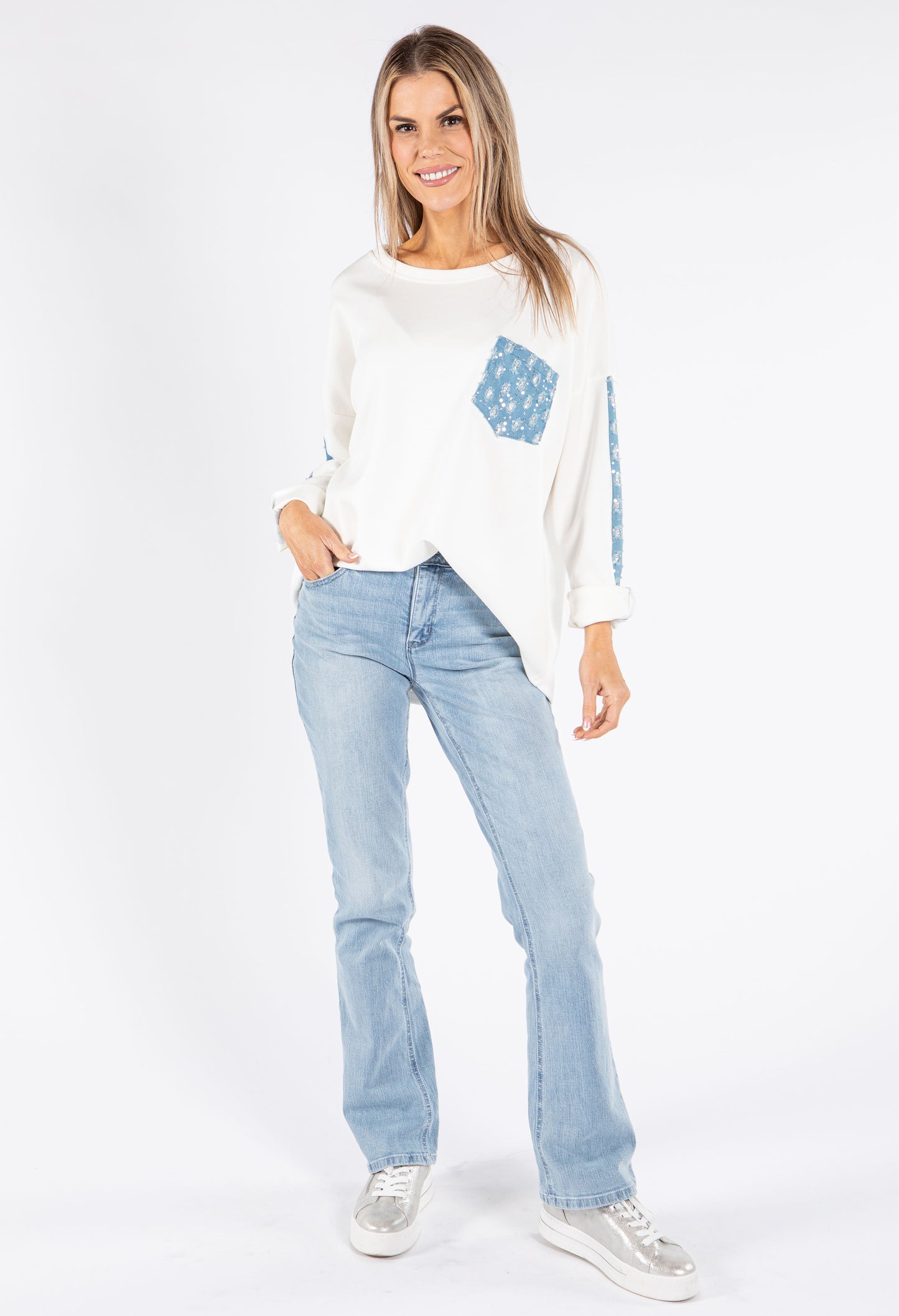 "Ab"solution High Rise Itty Bitty Boot Jeans with Cascading D Pockets